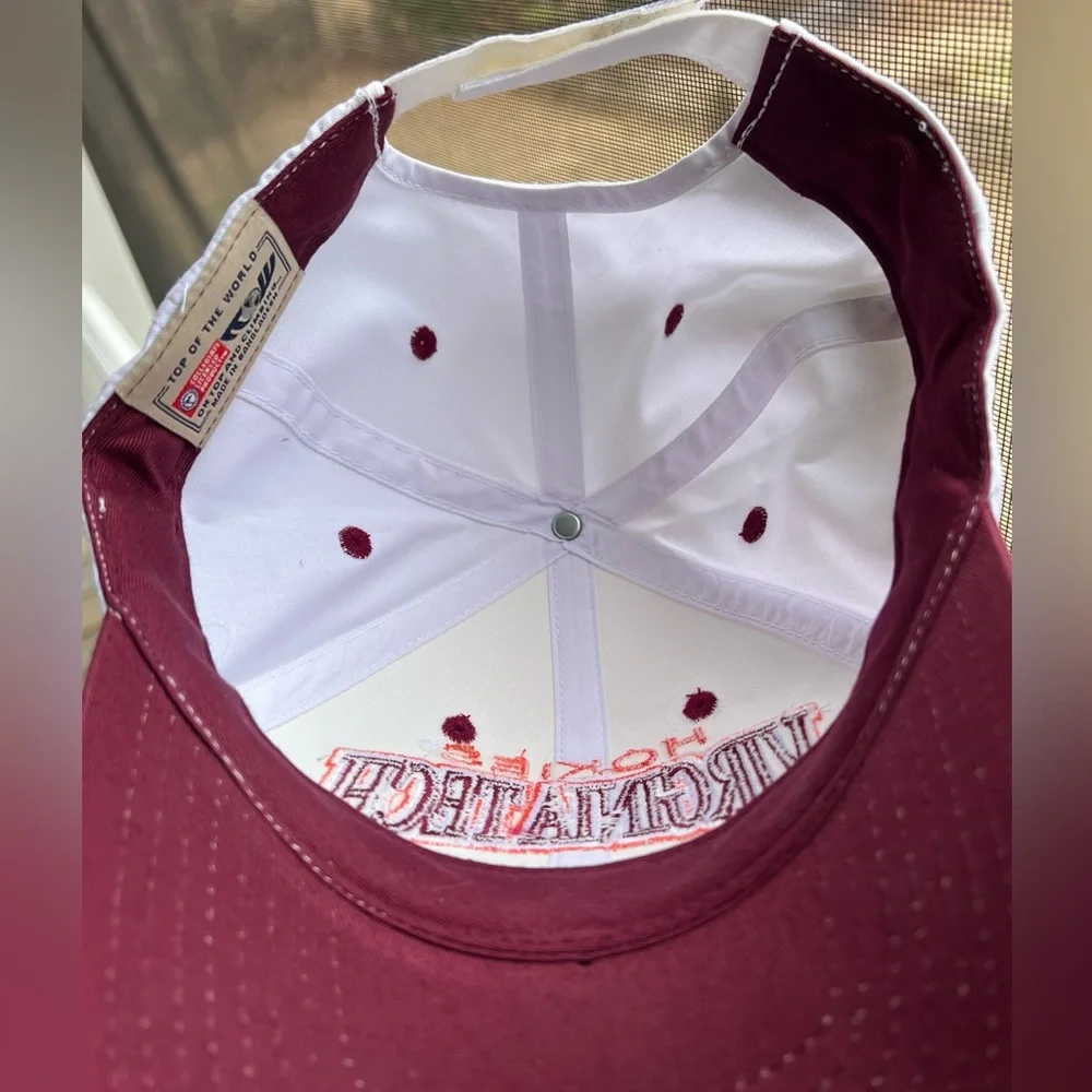 EUC Virginia Tech Hokies White Baseball Cap Hat
